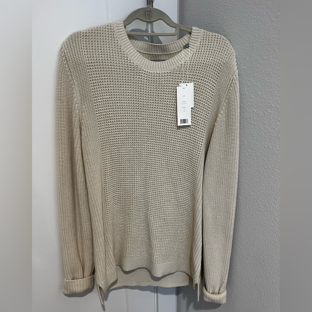 New with tags Vince 100% Cotton Sweater - Ivory